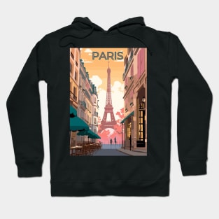 Romantic Parisian Streets - Vintage-Style Hoodie